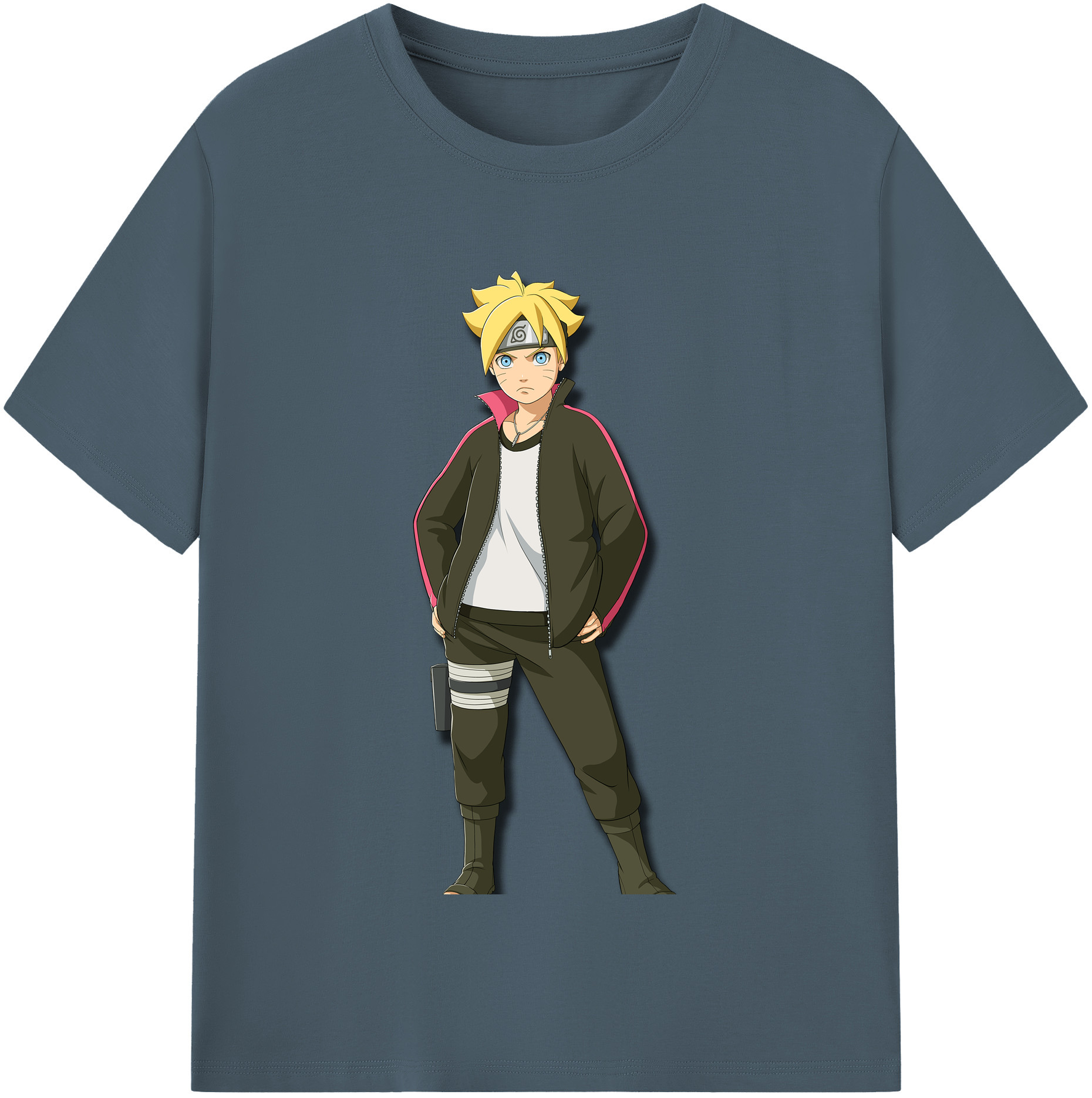 （画像用） NARUTO -ナルト- うずまき ボルト Uzumaki Boruto 綿100％半袖Tシャツ（フロントプリント）